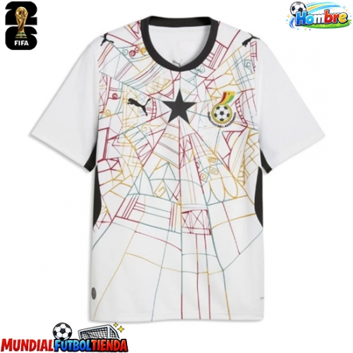 Camiseta Ghana Primera Equipación Replica Mundial 2026 mangas cortas